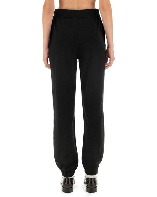 Moschino Black Jogging Pants With Logo