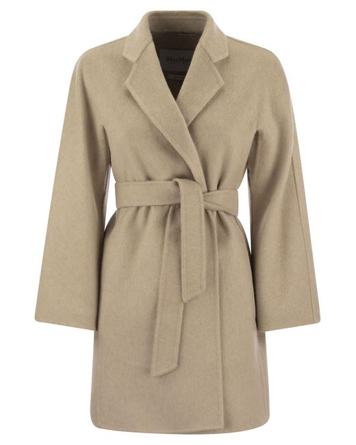 Max Mara Natural Harold Short Cashmere Dressing Gown Coat