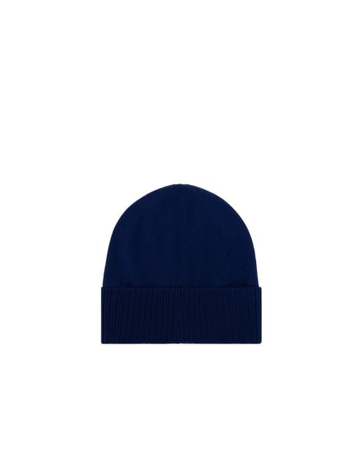 Givenchy Blue Wool Logo Hat for men
