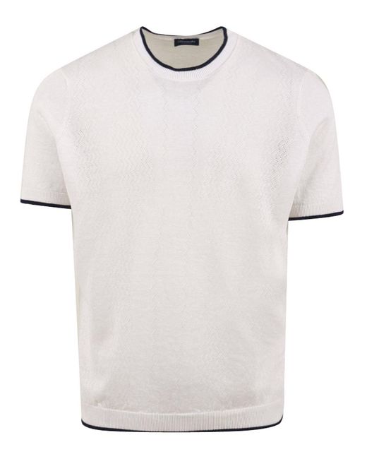 Drumohr Pullover weiß in White für Herren
