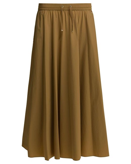 Herno Green A-line Midi Skirt Skirts Brown