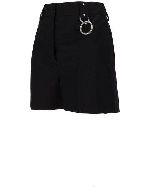 Prada Black Pantaloni Gabardine