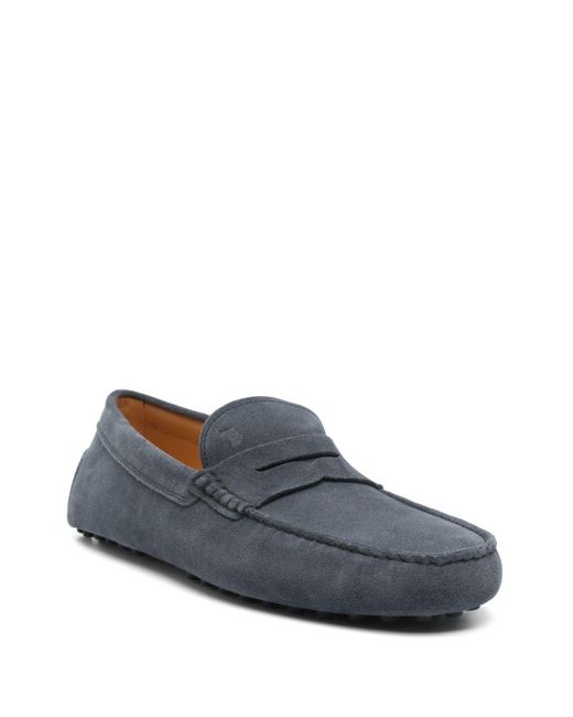 Tod's Blue Tod 's Gommino Wildleder -Leder -Ladung