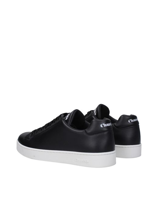 Church's Kerk's Sneakers Ludlow Mens Leather Black/white voor heren