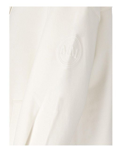 Max Mara White Mm Comma Shirt Jacket