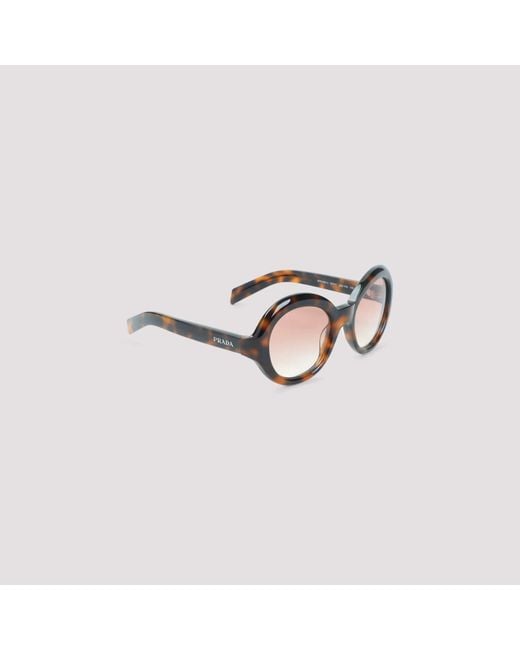 Prada White Eyewear Logo Sunglasses