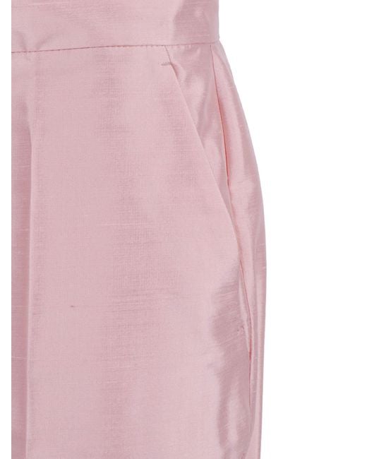 Max Mara Pink Pantalone Lungo Mseorata