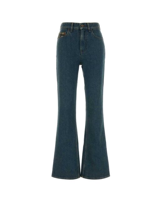 Burberry Blue Stretch Denim Jeans