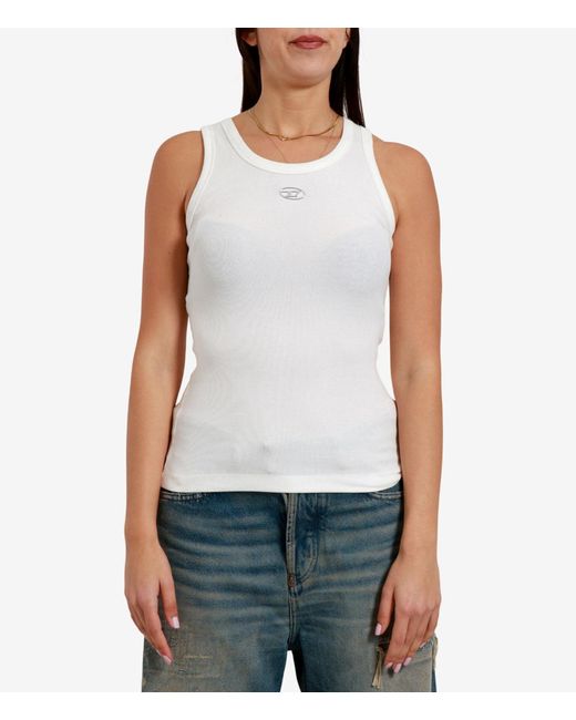 DIESEL White T Shirts And Polos