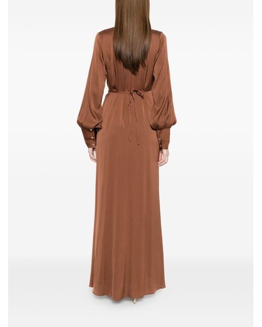 Silk95five Brown Dresses Silk