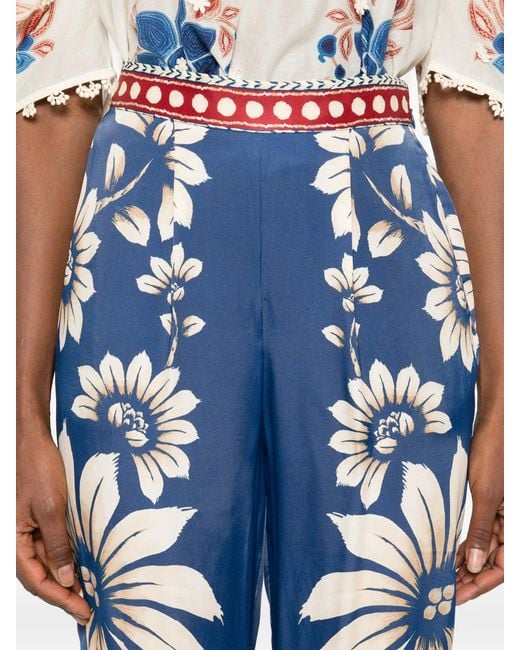 Farm Rio Blue Luna Pajama Pants