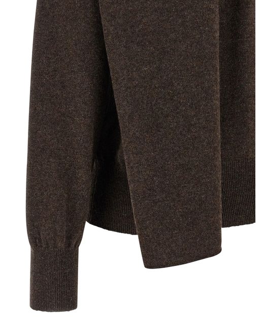 Cárdigan de bufanda de Ferragamo de color Black