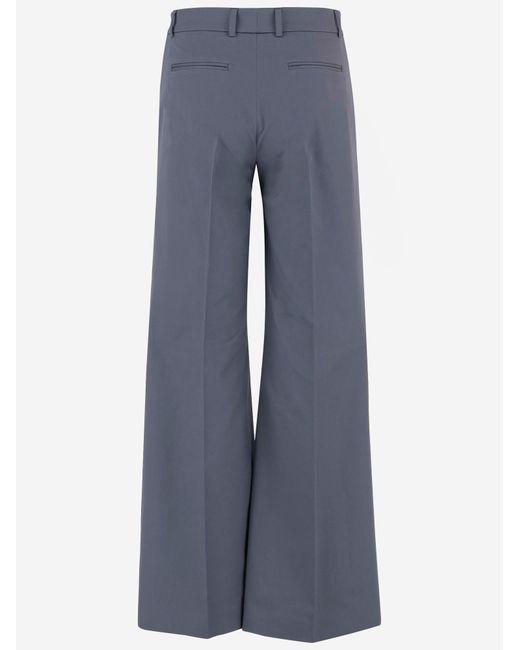 QL2 Donna Blue Stretch Cotton Trousers