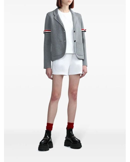 Thom Browne White Short Sleeve Boxy Fit Pocket Tee