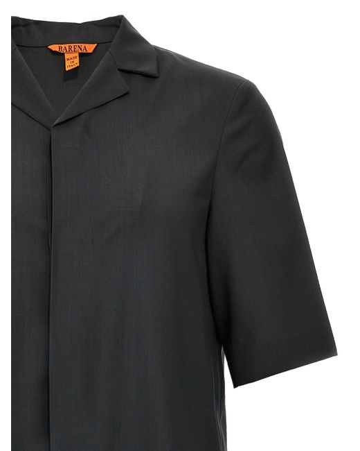 Barena Overshirt Atila Tropical in Black für Herren