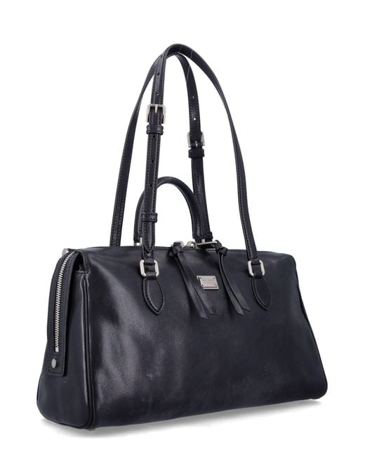 Dolce & Gabbana Black Vittoria Calfskin Bag
