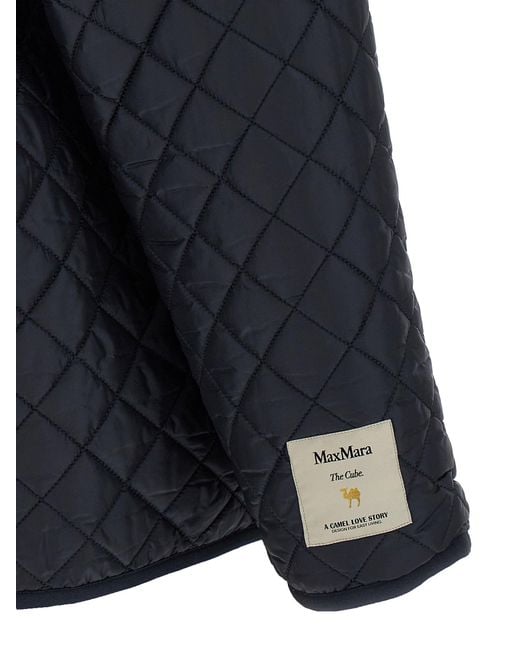 Max Mara Max Mara De Cube 'leo' Omkeerbare Jas in het Blue