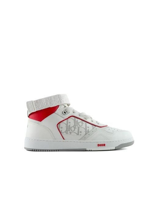 Dior White B27 High-Top Sneakers for men