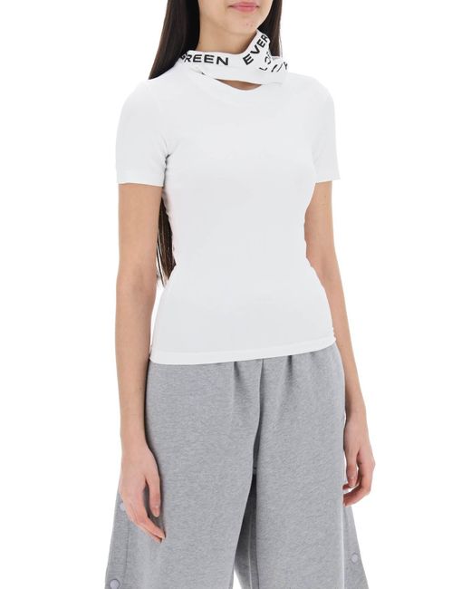 "Triple collier T-shirt avec Y. Project en coloris White