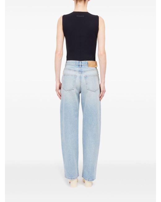 MM6 by Maison Martin Margiela Blue Striagh-Leg Denim Jeans