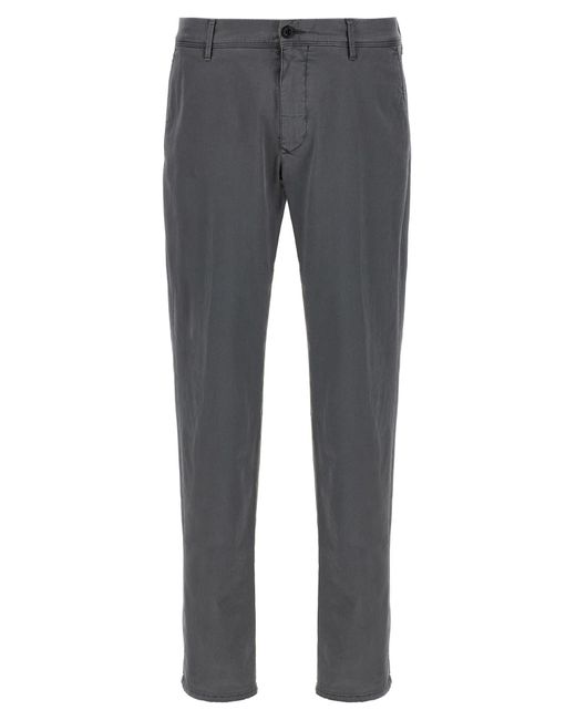 Pantalones de algodón Panamá Incotex de color Gray