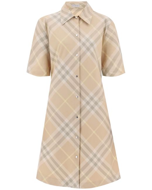 Burberry Natural Check -Shirt -Kleid