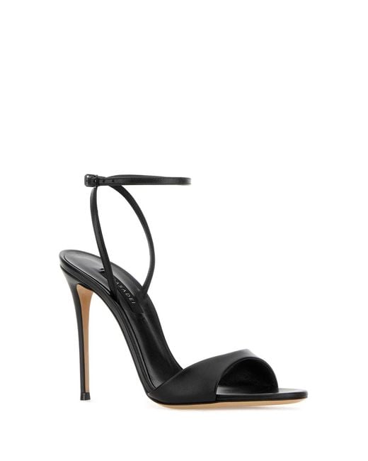 Casadei Black Solid Julia Heels