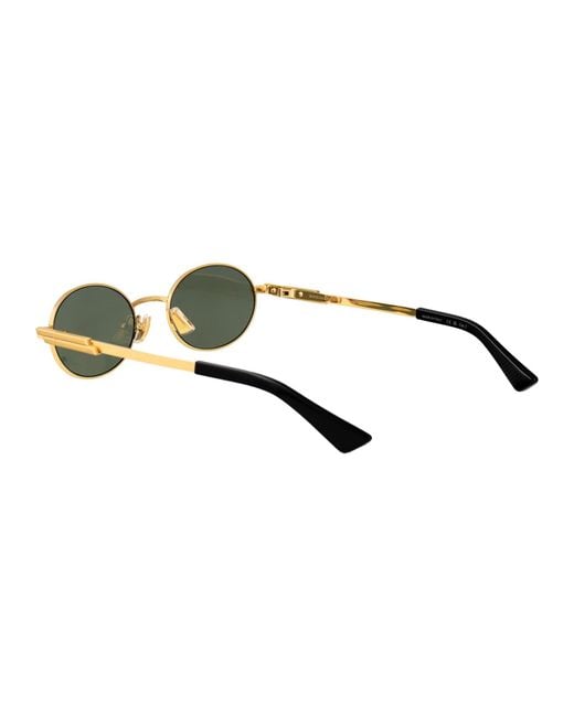 Bottega Veneta Green Metal Sunglasses