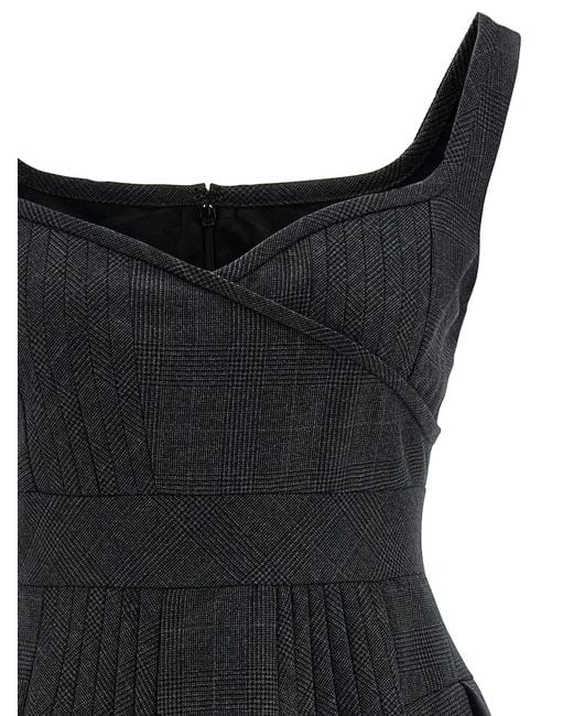 Giovanni bedin Black Pleated Dress