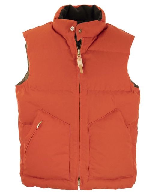 Manifattura Ceccarelli Orange Ifattura Ceccarelli Padded Waistcoat for men