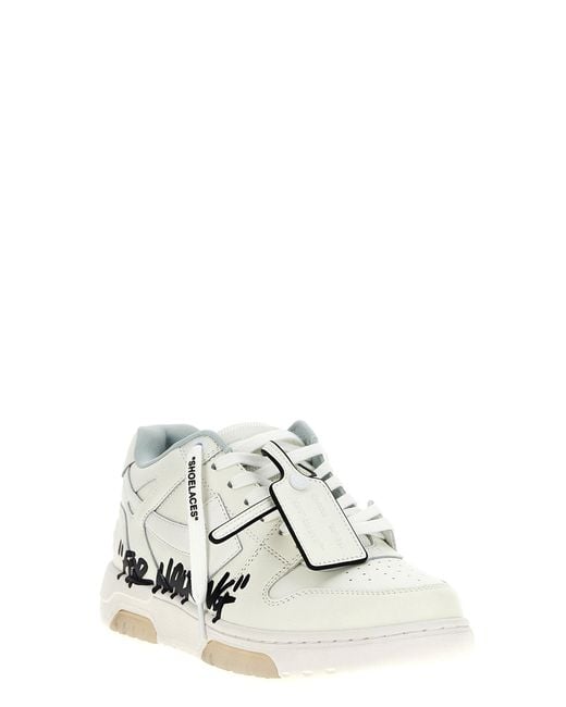 Off-White c/o Virgil Abloh Aus weißem 'Out Out Off Office' Sneakers in Metallic für Herren