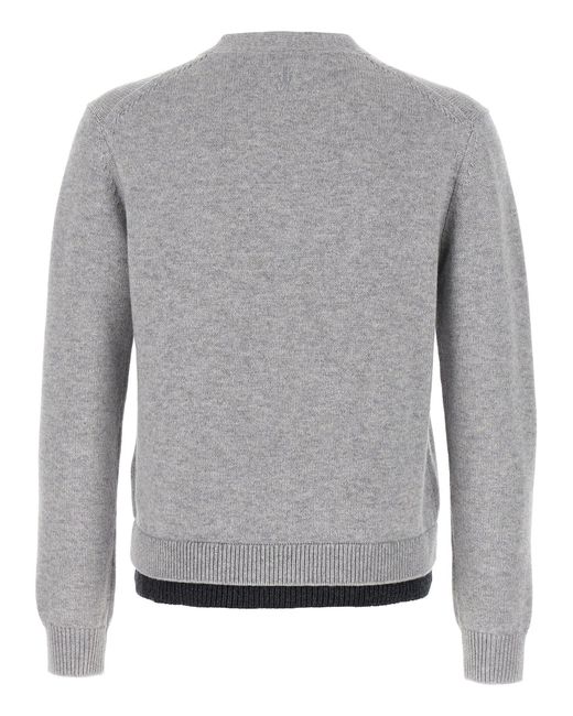 J.W. Anderson Gray 'Contrast Layered' Cardigan for men
