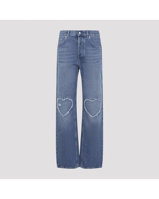 Vaqueros De Algodón Moschino de color Blue