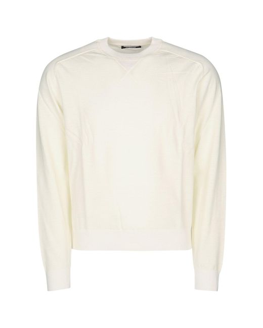 Jacquemus White Crew Neck Sweater for men