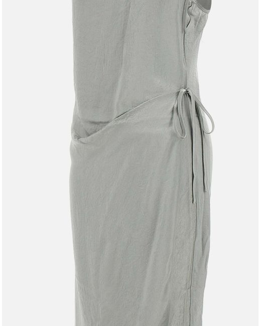 Birgitte Herskind White Sanderson Kleid Perle Aus Grauem Krepp
