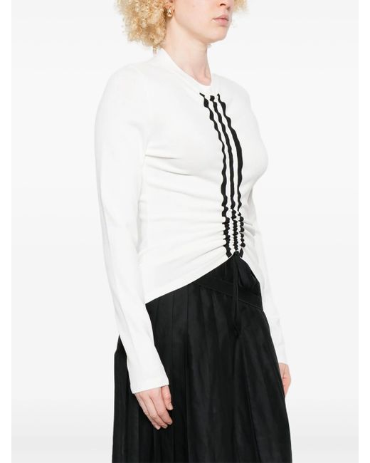 Y-3 White Fitted Cinch Ls