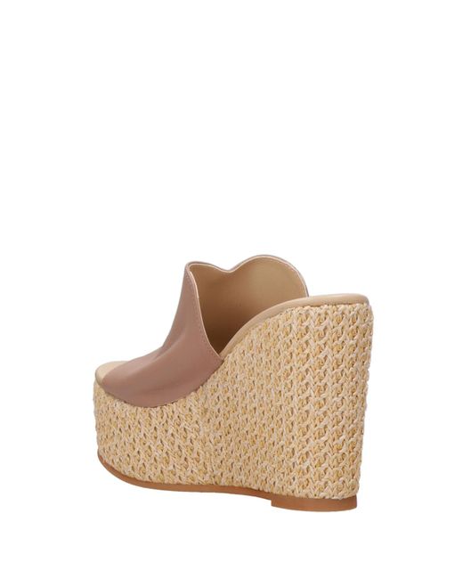 Espadrilles Brown Sandalen Lederbraun