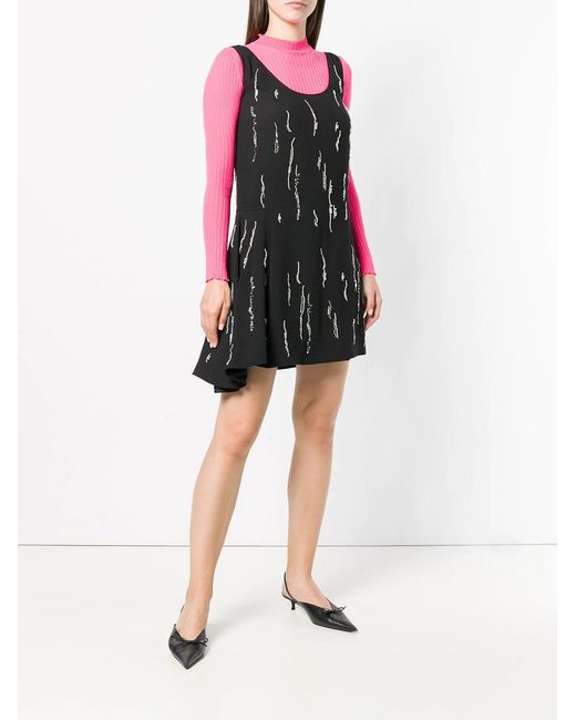 Prada Black Sablè Satin Dress