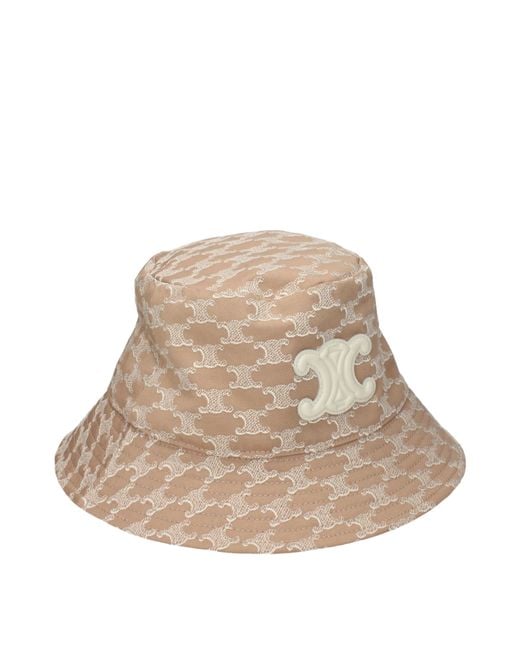 Céline Brown Cotton Hat