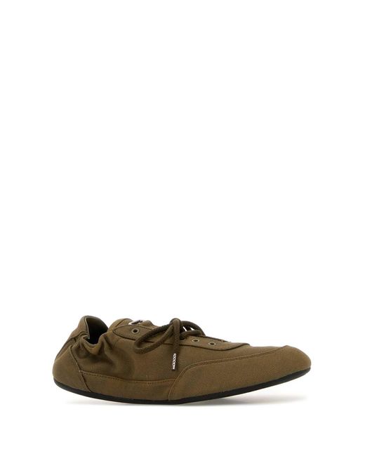Prada Green Lace Up Sneakers