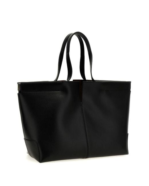 Tod's Black Di Bag Folio Tote Bag