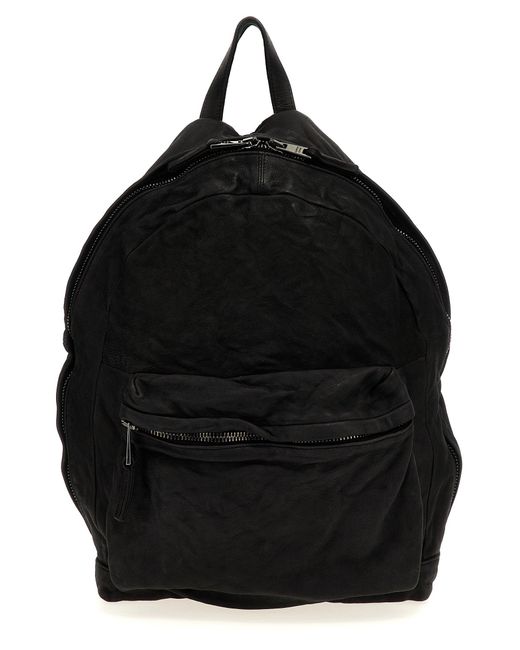 Giorgio Brato Leder -Rucksack in Black für Herren