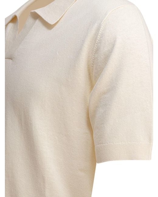 Norse Projects Natural "Leif" Polo Shirt for men