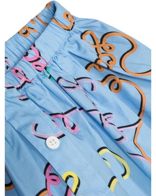 Gcds Blue Blouse And Skirt Set