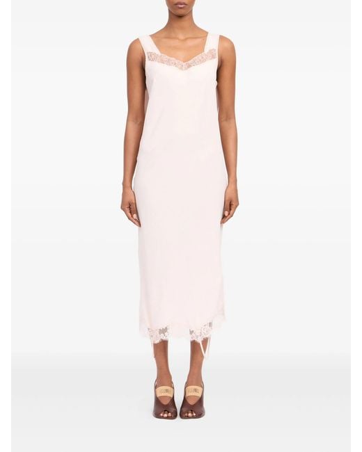 MM6 by Maison Margiela White Midi Dress