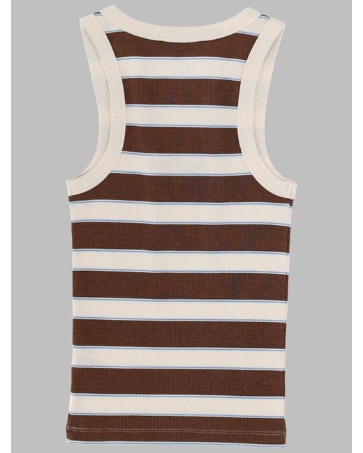 Mc2 Saint Barth Natural Tank Top "Ada" Con Logo