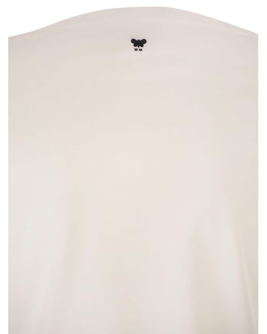 Weekend by Maxmara White Wkdmultib Basic Cotton Jersey T Shirt