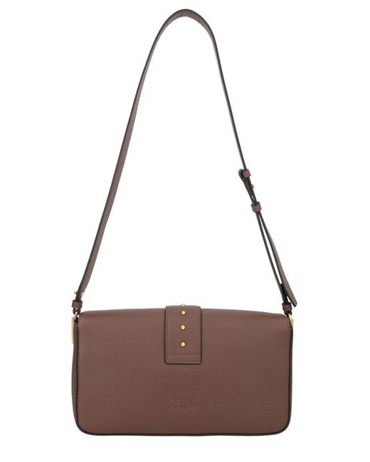 Pinko Brown "Love" Medium Bag