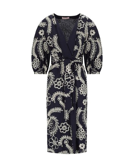 Traffic People Black Duster Kimono