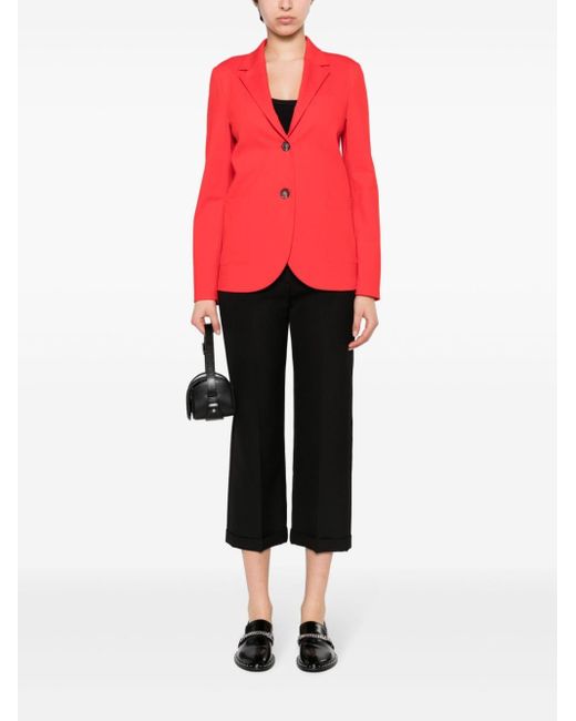 Harris Wharf London Pink Single-Breasted Blazer